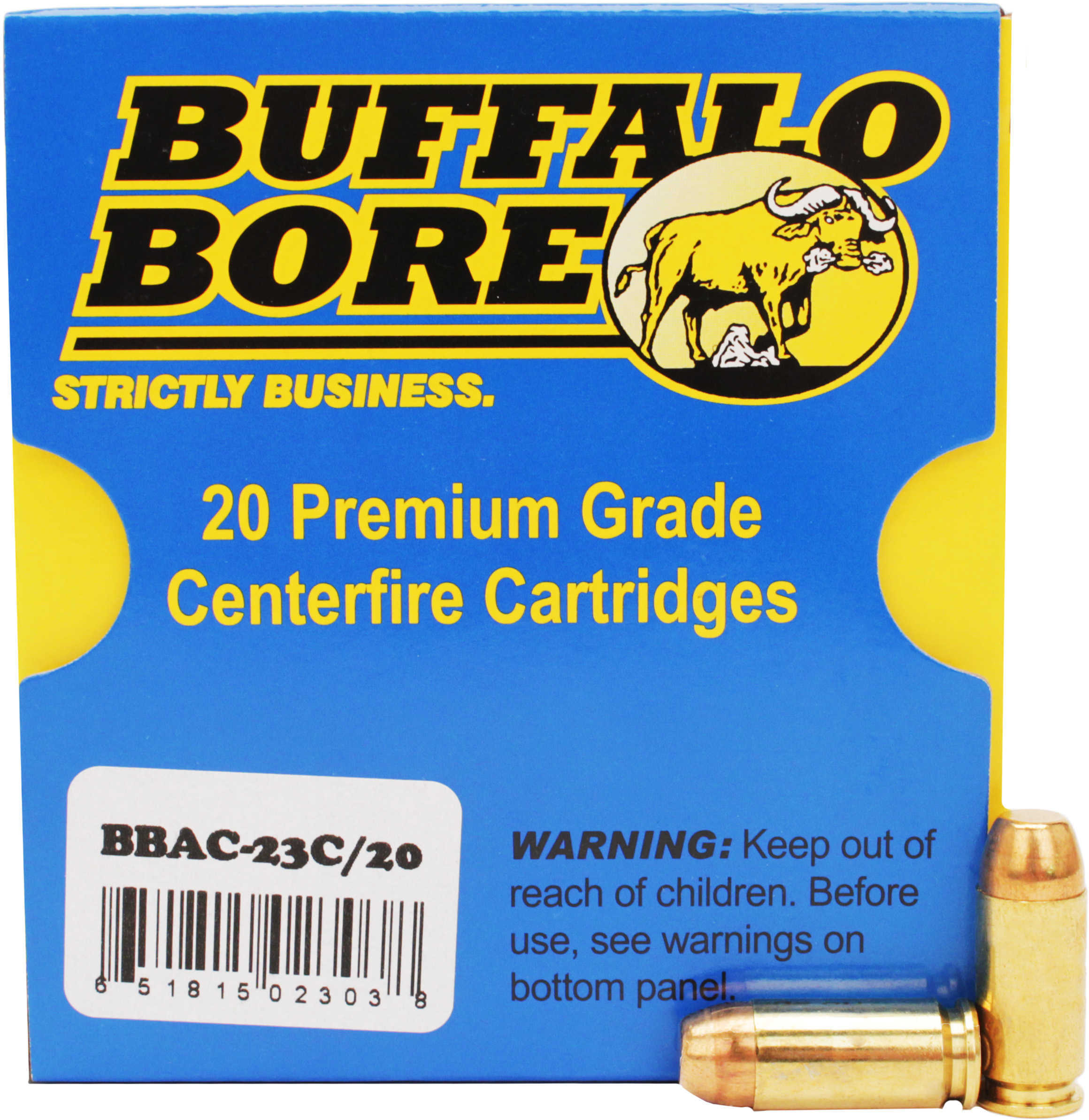 40 S&W 20 Rounds Ammunition Buffalo Bore 180 Grain Full Metal Jacket