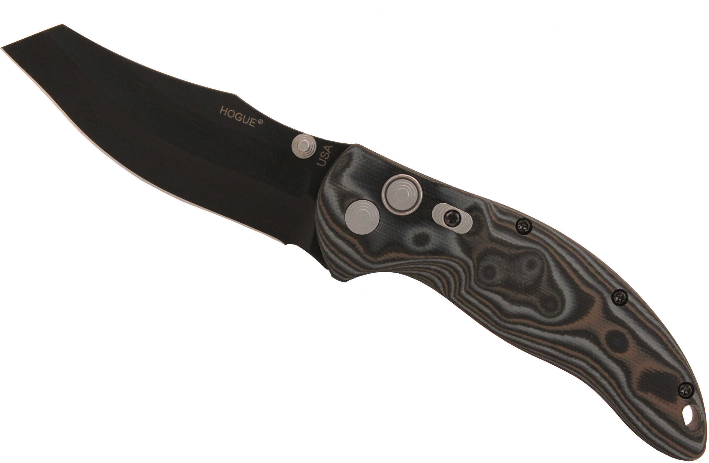 Hogue EX04 Folder 3.5" WCB Black Finish, Gmascus Black/Grey Md: 34469