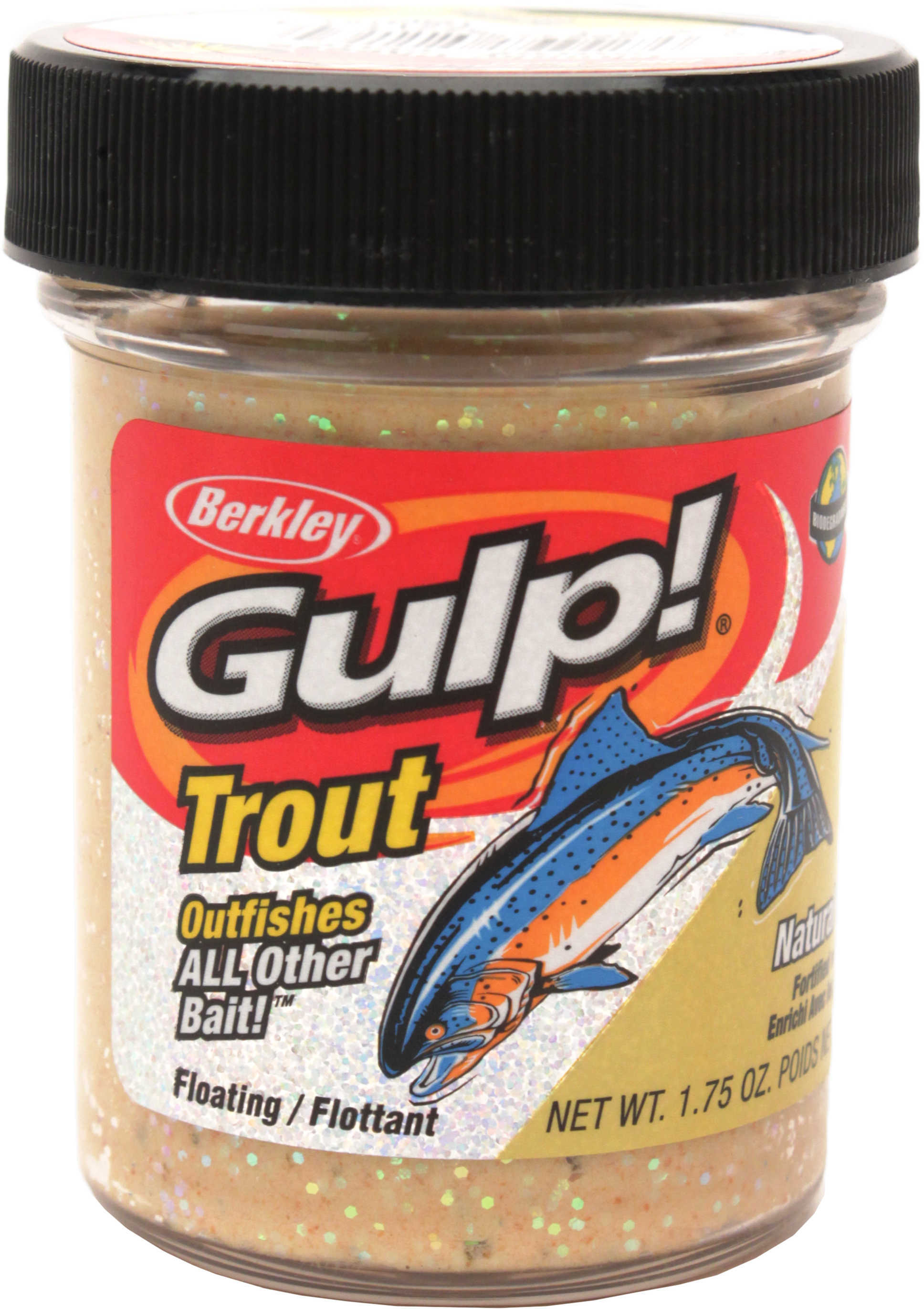 Berkley Gulp! Trout Bait, Garlic, Chunky Cheese 1203181 98190