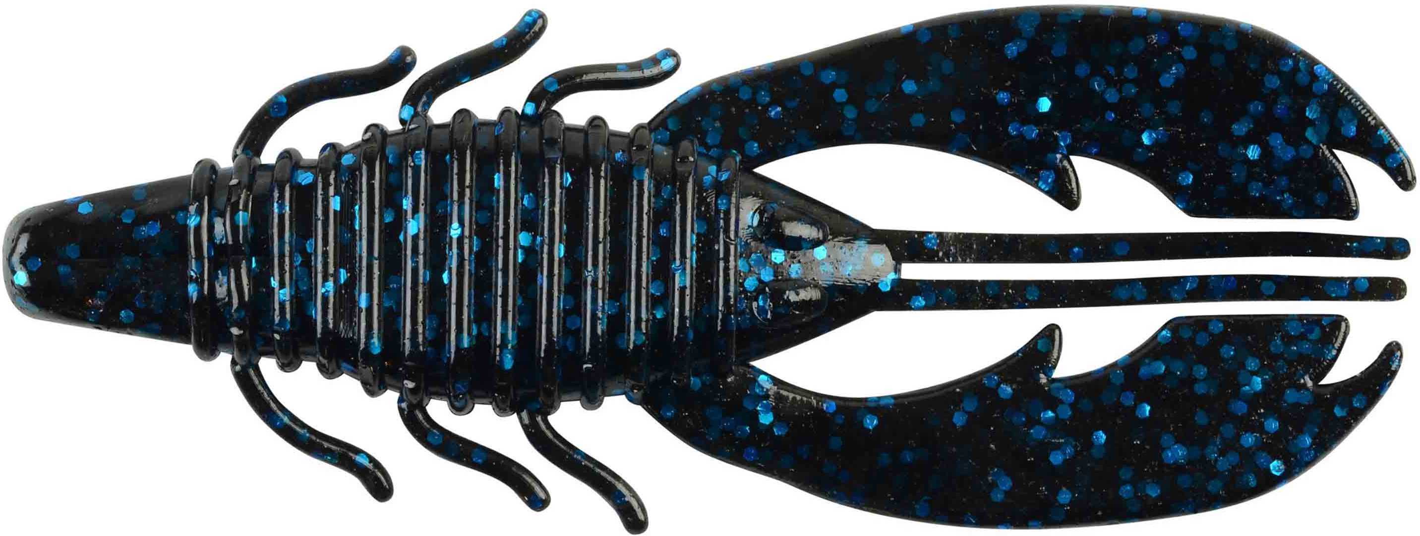 Berkley Havoc Craw Fatty 4in 8per bag Black Blue Fleck Md#: HVMCF4-BBF