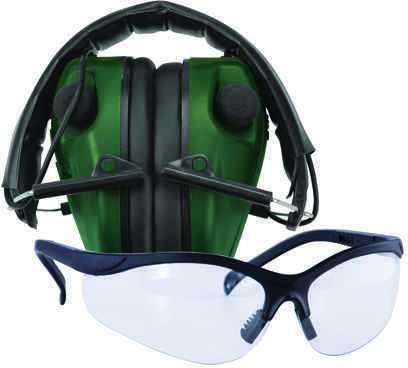 Caldwell E-Max Electronic Hearing Protection Low Profile w/Shooting Glasses Md: 487309