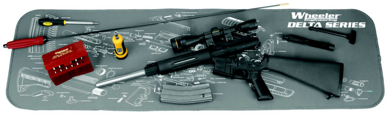 Wheeler Tool Maintenance Mat Black AR-15 47"X20" 156824