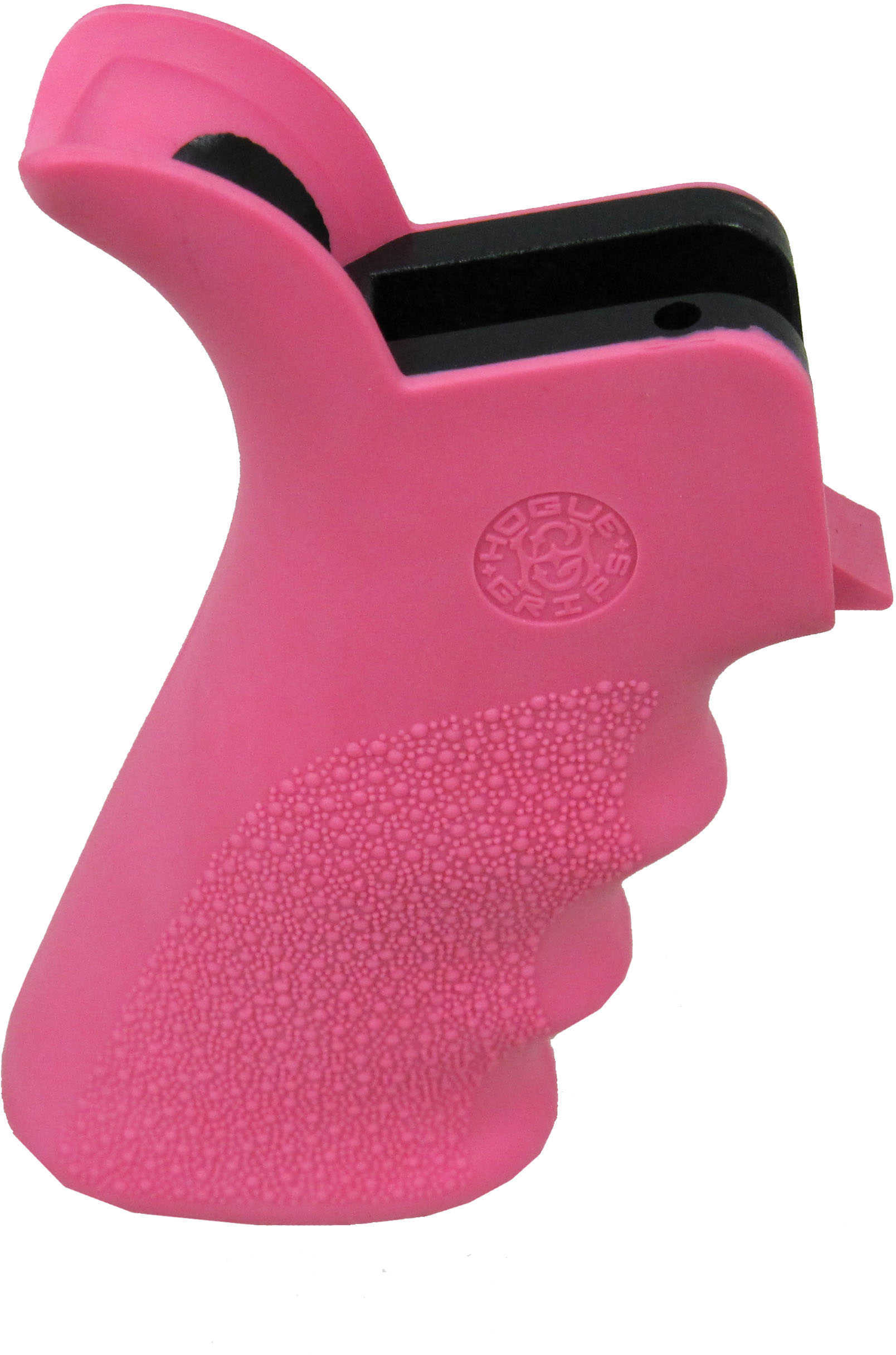 Hogue AR-15 Rubber Grip Beavertail w/Finger Grooves Pink 15027