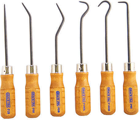 Grace USA Tools Hook & Pick Set - 6 Piece Md: GRHP6