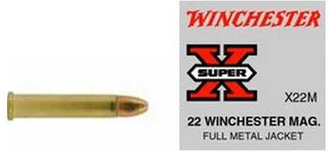 22 Winchester Magnum Rimfire 50 Rounds Ammunition 40 Grain Full Metal Jacket