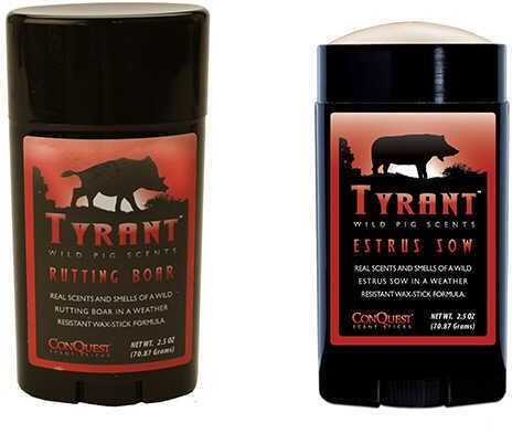 Conquest Scents Tyrant Pig Package Estrus Sow In A Stick & Rutting Boar 2.5 oz Each
