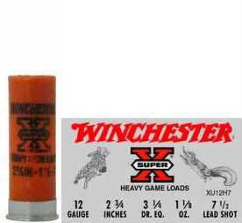 12 Gauge 25 Rounds Ammunition Winchester 2 3/4" 1 1/8 oz Lead #7 1/2
