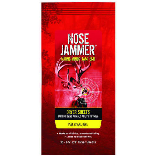 Nose Jammer Dryer Sheets 15 pk. Model: 3168