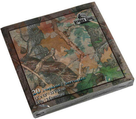 Rivers Edge Products Napkins 20 Pack Camo Md: 631