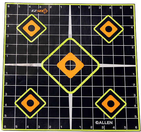 Allen Cases EZ See Adhesive Sight In Grid Target (Per 5) Md: 15224