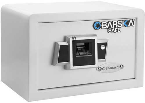 Barska Optics Compact Biometric Safe Bx-100, White