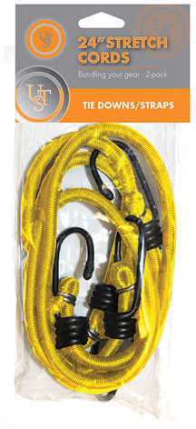 Ultimate Survival Technologies Stretch Cord 2 Pack 24", Yellow Md: 20-2X24-07