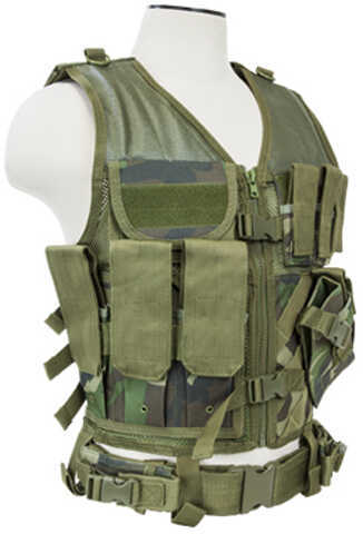NcStar Tactical Vest Woodland Camo, Xl-Xxl Md: CTVL2916Wc