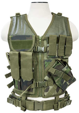 NcStar Tactical Vest Woodland Camo, M-Xl Md: CTV2916Wc