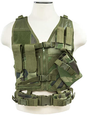 NcStar Tactical Vest Woodland, XS-Small Md: CTVC2916Wc