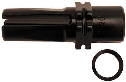 Troy Industries 3 Prong Flash Hider with Suppressor Mount, 7.62mm, Black Md: SSUP-3PM-07BT-00