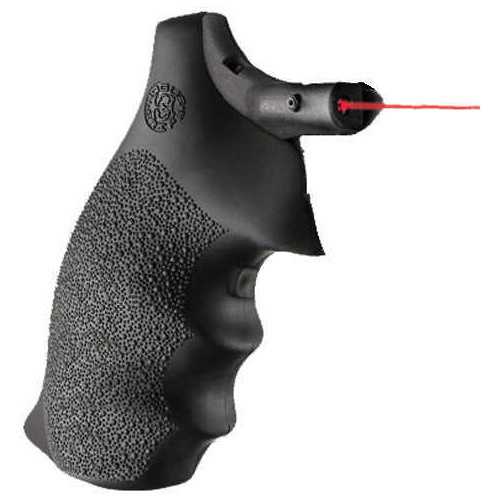 Hogue LE Red Laser Grip S&W J Frame Round Butt Rubber Monogrip Black Md: 60080