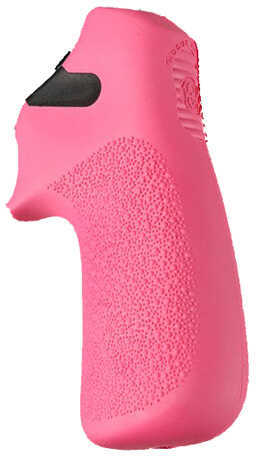Hogue Ruger LCR Grip Tamer Rubber No Finger Grooves Pink Md: 78037-img-0