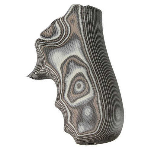 Hogue Ruger LCR Grip Enclosed Hammer, Smooth G10, G-Mascus Black/Grey Md: 78167