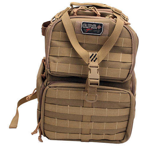 G-Outdoors Inc. Tactical Backpack Tan Soft 3 Internal Pistol Cases GPS-T1612BPT