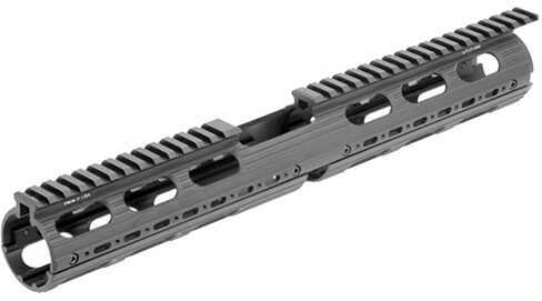Leapers Inc. - UTG Handguard Fits AR Rifles 15" Super Slim Drop-in Black Includes two 2-Slot and two 4-Slot rail section