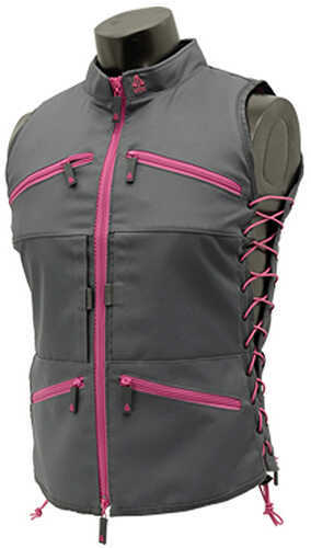 Leapers Inc. UTG Huntress Female Vest Gray/Pink Md: PVC-VF21GP
