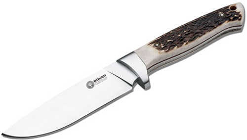 Boker Knives Arbolito Fixed Knife Hunter 4 3/4" N695 Blade Stag Handle
