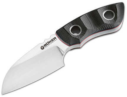 Boker Knives Pry-Mate Jesper Voxnaes Fixed 3.375" N690 Satin Blade, Micarta Handle