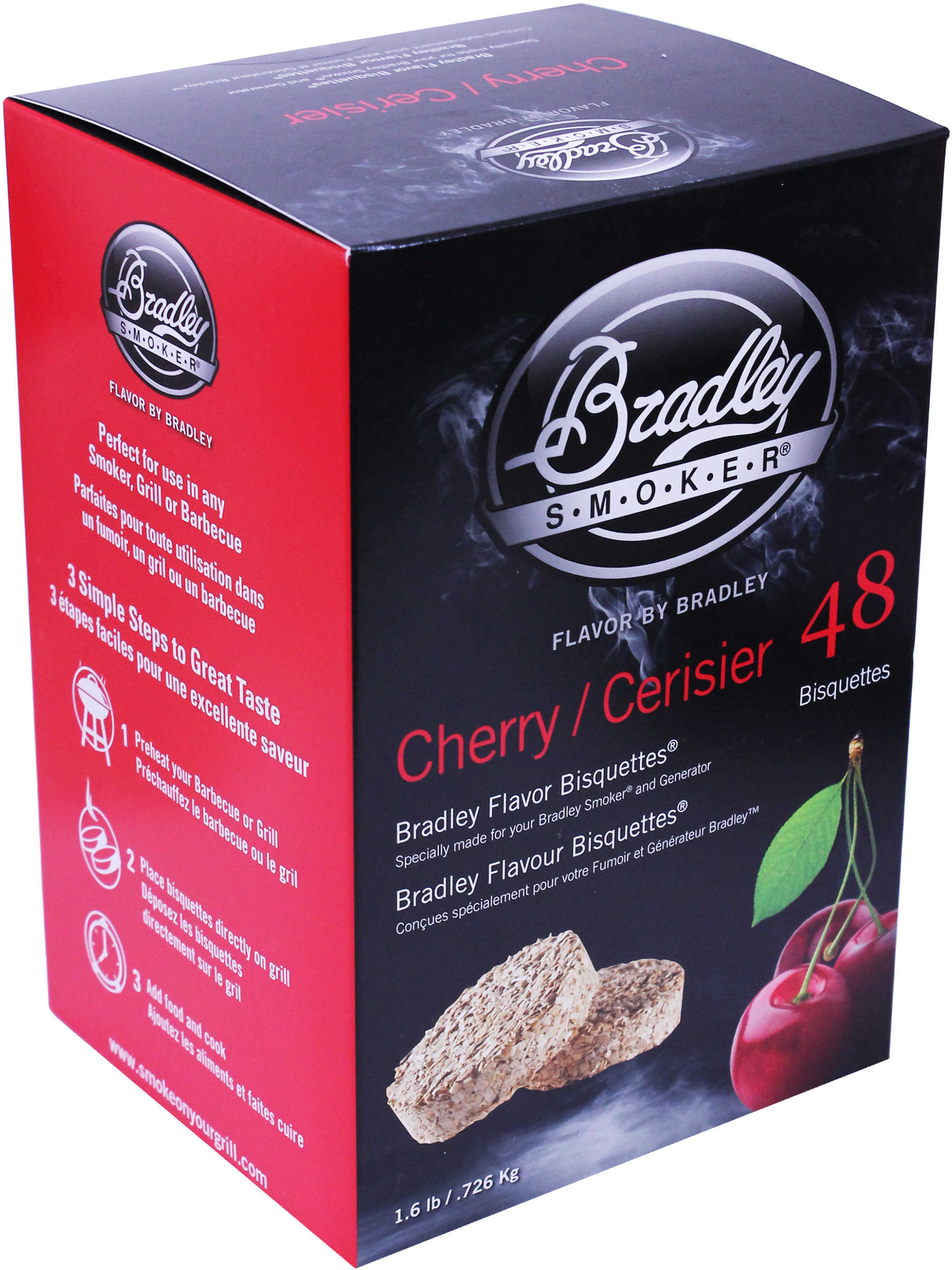 Bradley Technologies Smoker Bisquettes Cherry (48 Pack) BTCH48