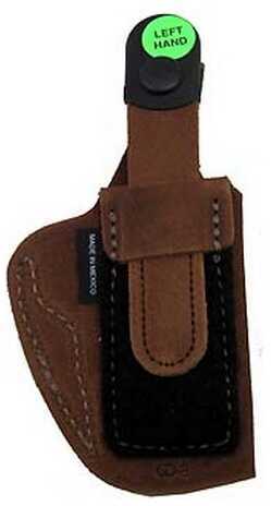 Bianchi 6D Deluxe Waistband Holster Natural Suede, Size 08, Left Hand 19033