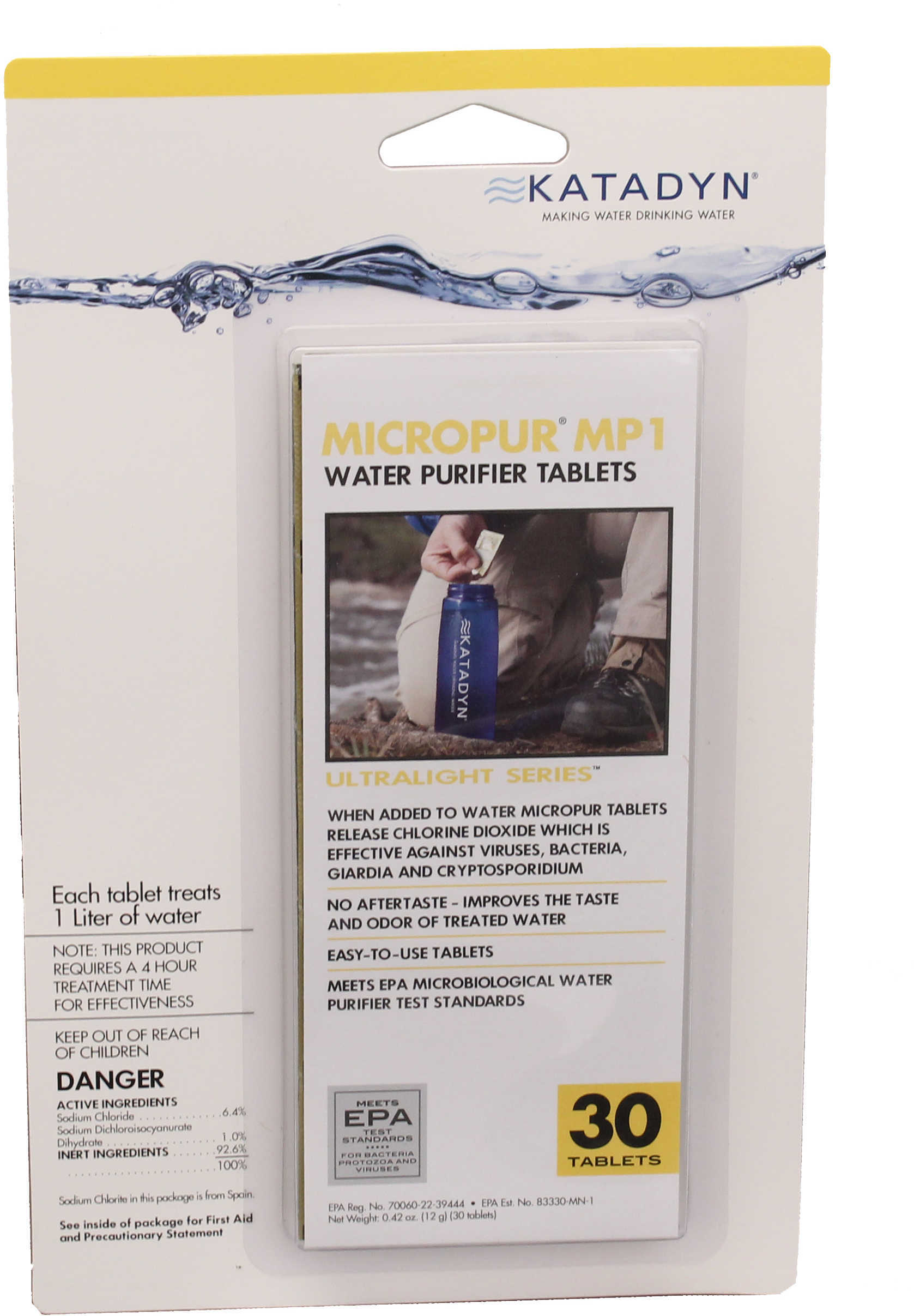 Katadyn Micropur MP1 Purification Tablets (Per 30) 8013692