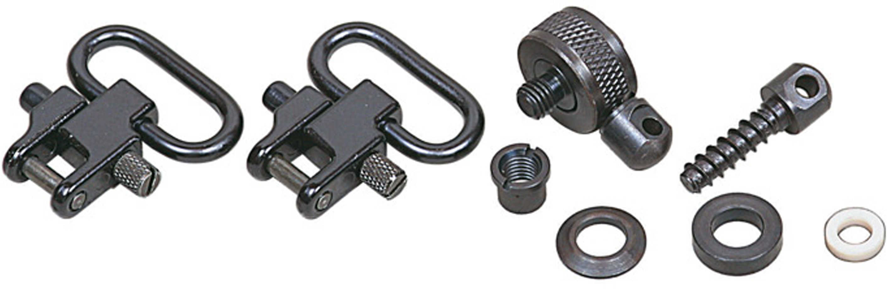 Allen Cases Sling Swivel Set for Pump And Semi-Auto Shotguns, 1" Slings, Black 14430