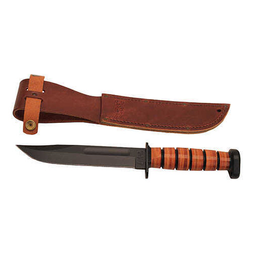 Ka-Bar DOG'S Head Utility 7" Blade W/ Leather Sheath