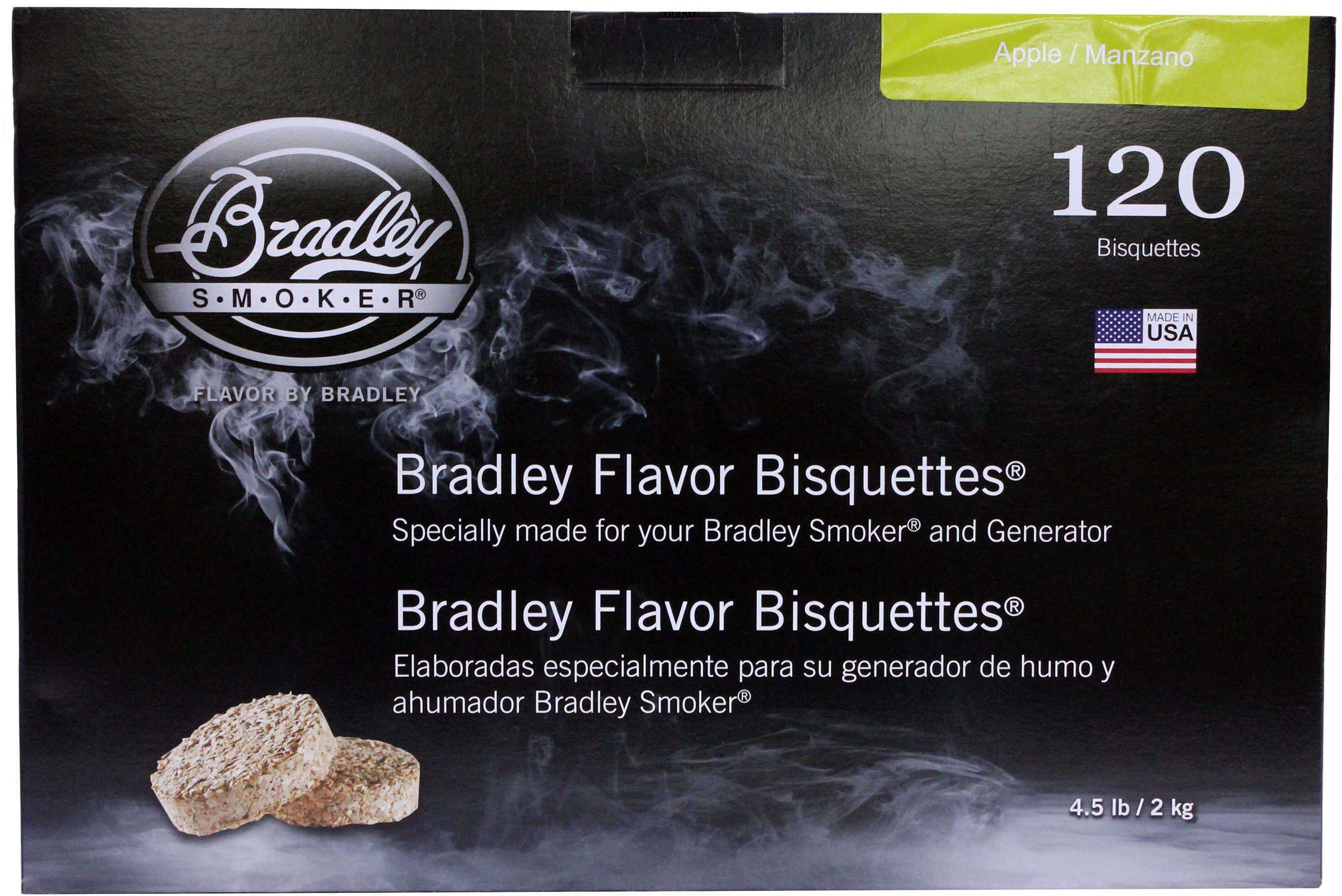 Bradley Technologies Smoker Bisquettes Apple, 120 Pack Md: BTAP120