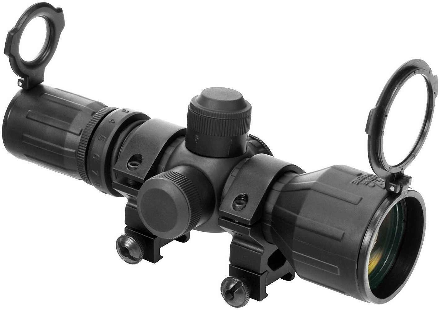 NcStar Rubber Tactical-Double Illumination Series Scope 3-9x42 Red/Green Illuminated Reticle, Ruby Lens SEECR3942R