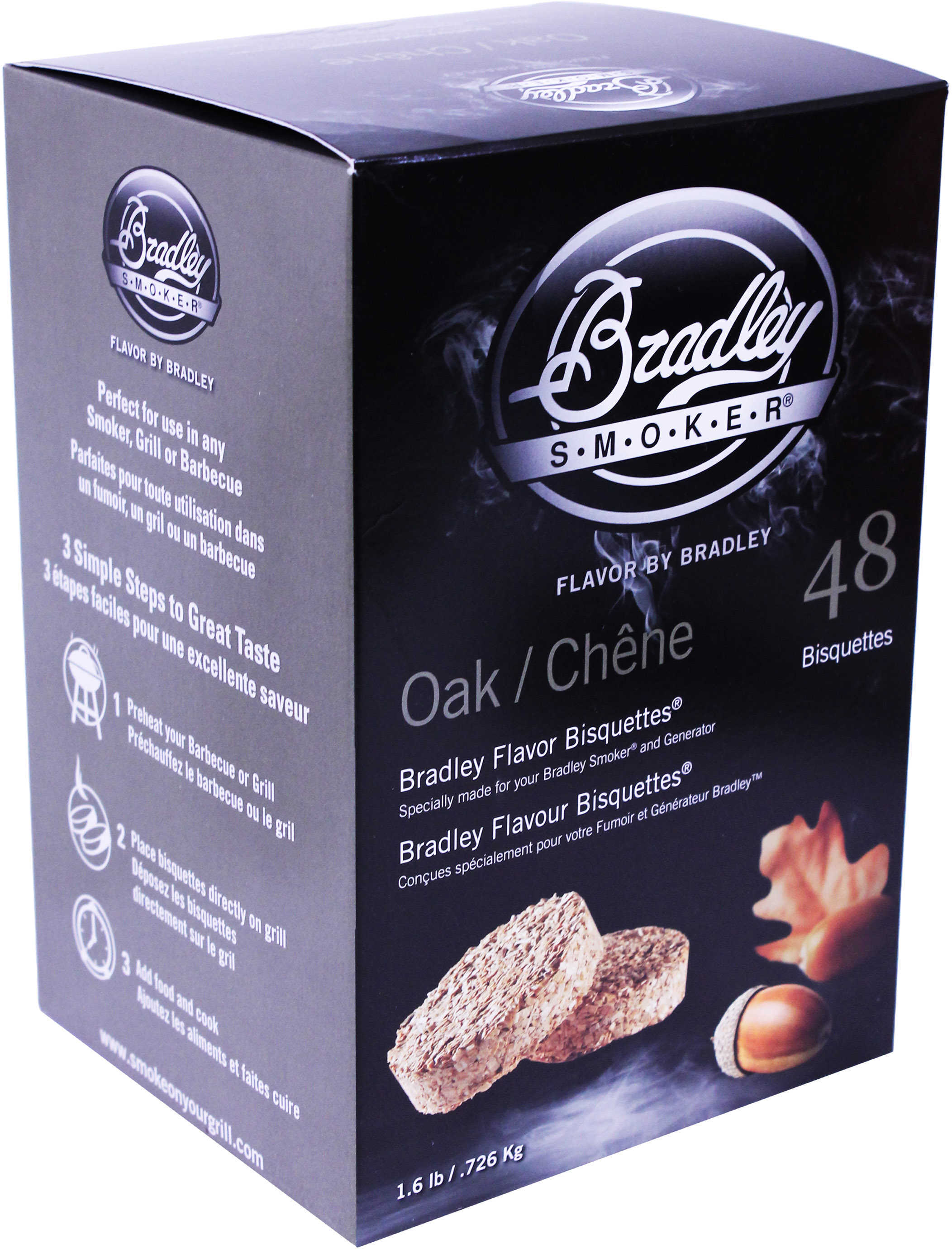 Bradley Technologies Smoker Bisquettes Oak (48 Pack) BTOK48