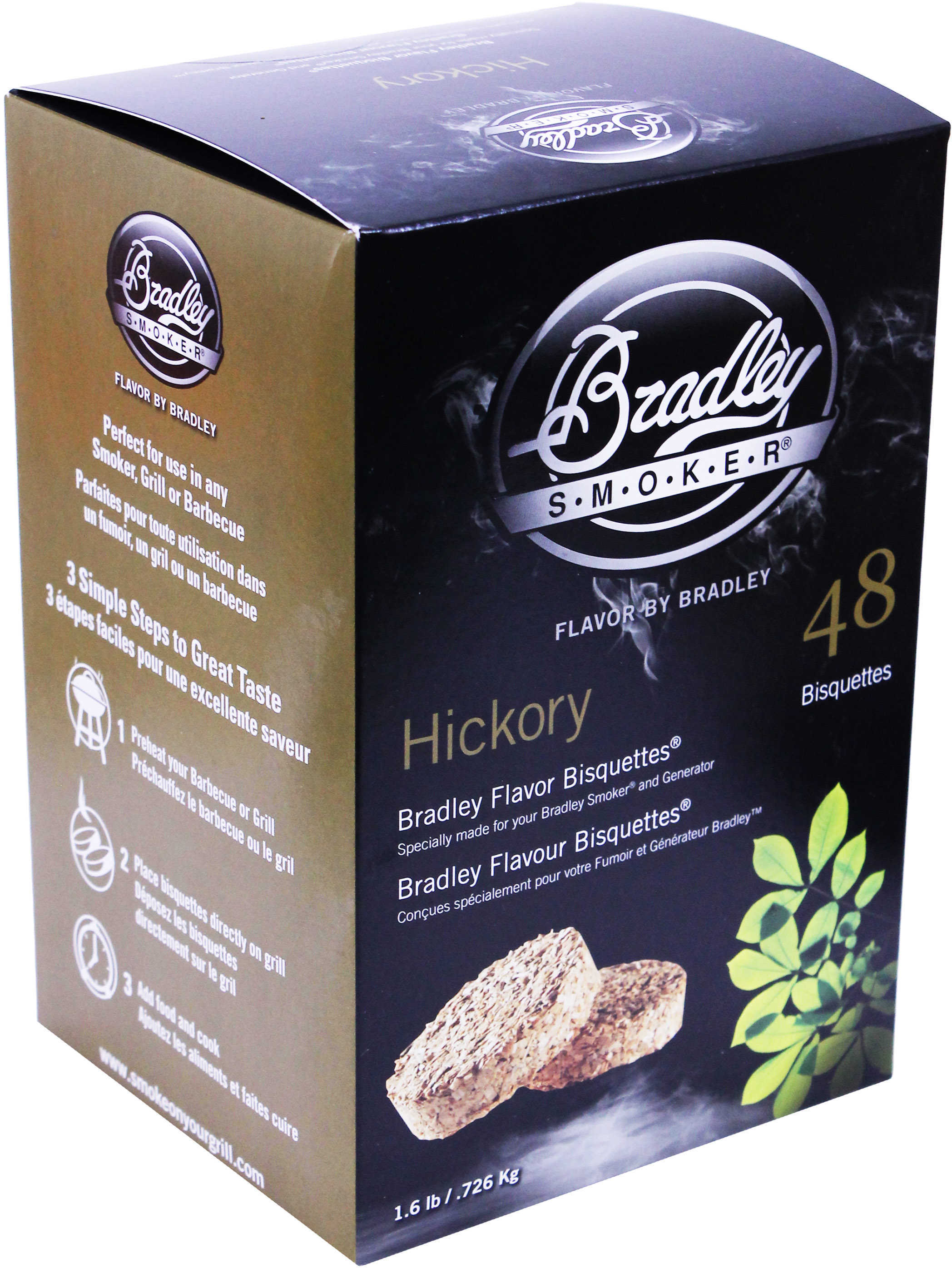 Bradley Technologies Smoker Bisquettes Hickory (48 Pack) BTHC48