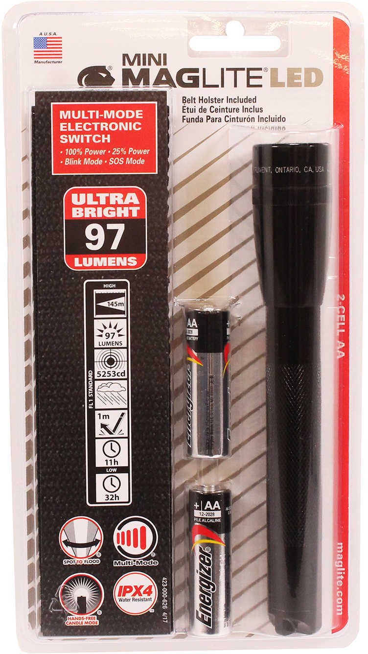 MagLite Flashlight, 2 AA LED, Black - New In Package