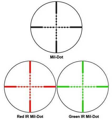 Barska Optics Contour Scope 3-9x42 IR, Mil-Dot Dual Color AC11422