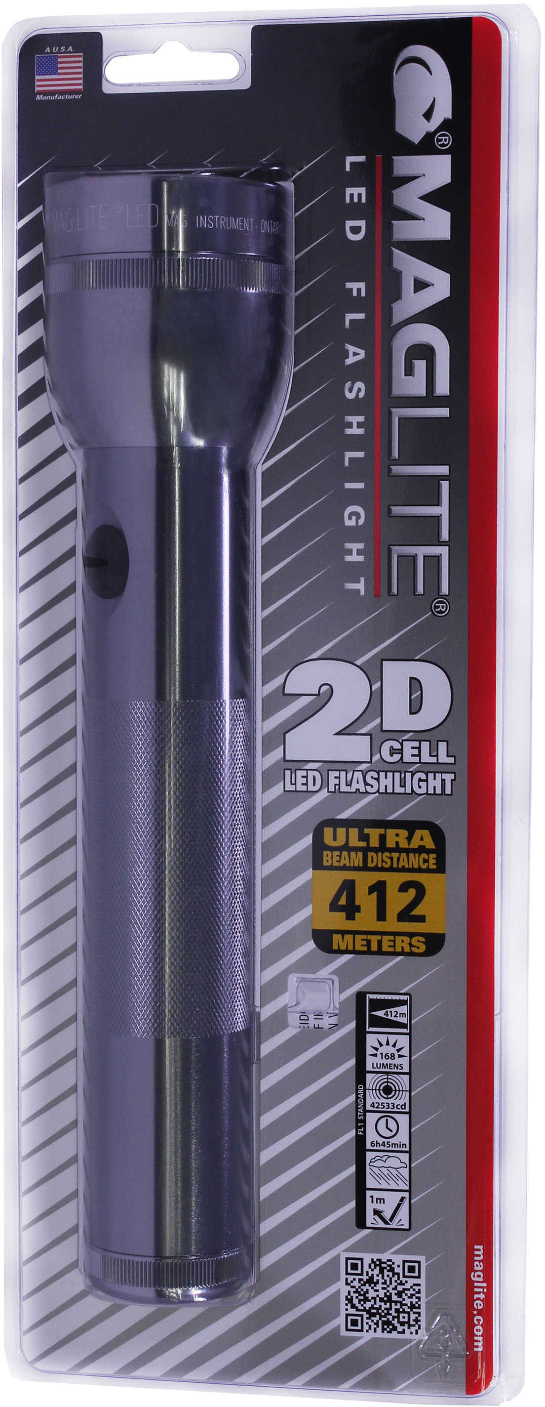 Maglite 2 Cell D LED Gray Pewter ST2D096