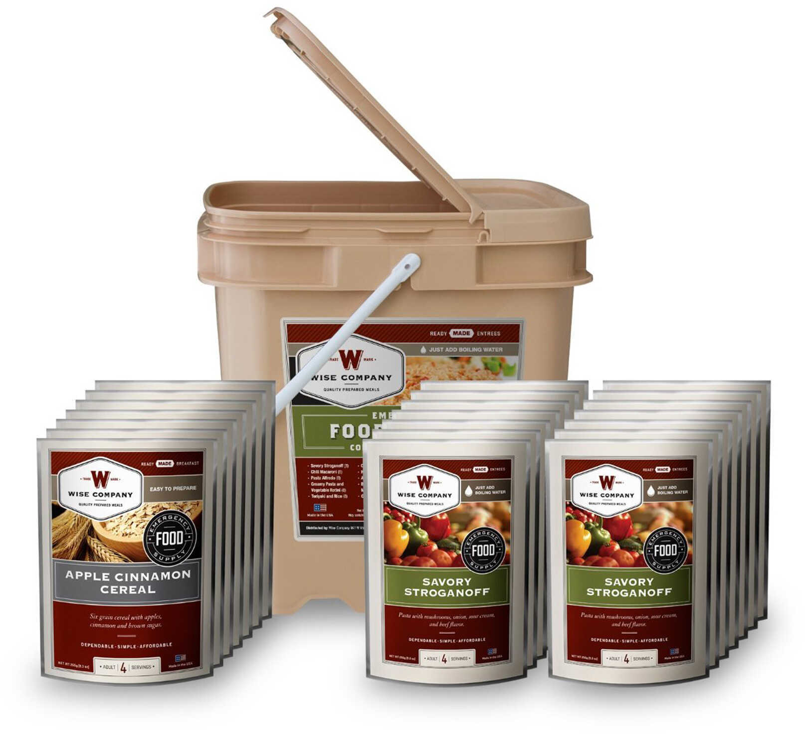 ReadyWise RW10184 Meals Ready to Eat Freeze Dried Entrees 84 Servings Per Bucket