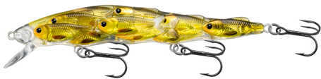 LIVETARGET Lures / Koppers Fishing and Tackle Corp Yearling Baitball Jerkbait Gold/Black #6 Md: YJB110S814