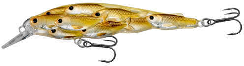 LIVETARGET Lures / Koppers Fishing and Tackle Corp Yearling Baitball Jerkbait Pearl/Olive Shad #4 Md: YJB95S815
