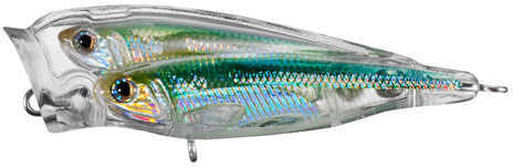 LIVETARGET Lures / Koppers Fishing and Tackle Corp Glass Minnow Juevenile Baitball Popper Saltwater Silver/Green #4 Md: GBP75T952