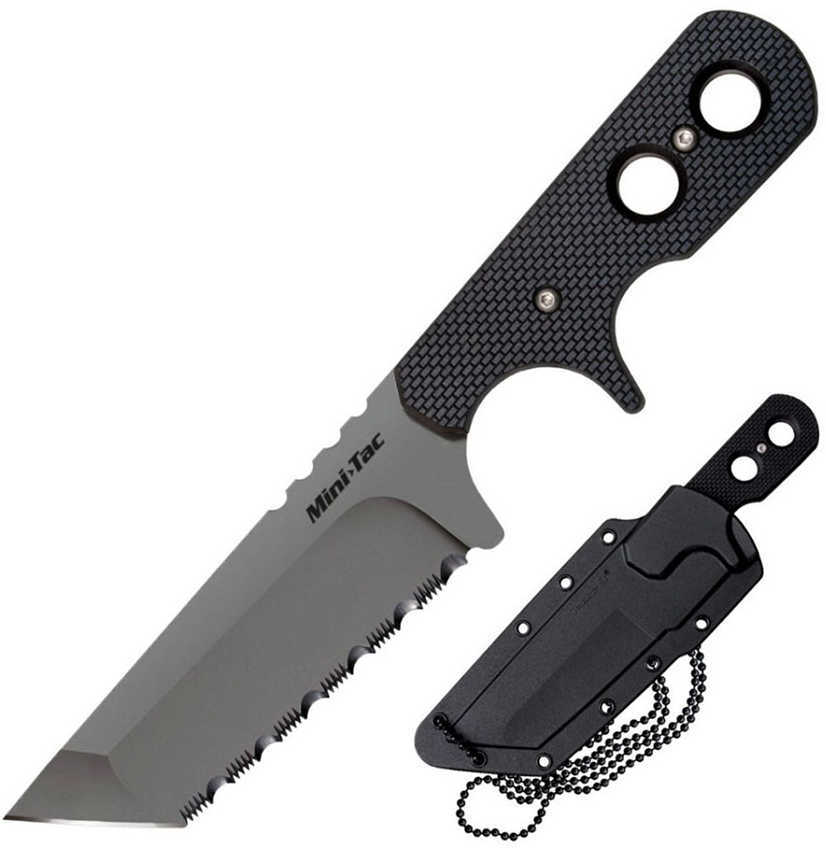 Cold Steel Mini Tac Tanto Serrated w/ Faux G-10 49HTFS