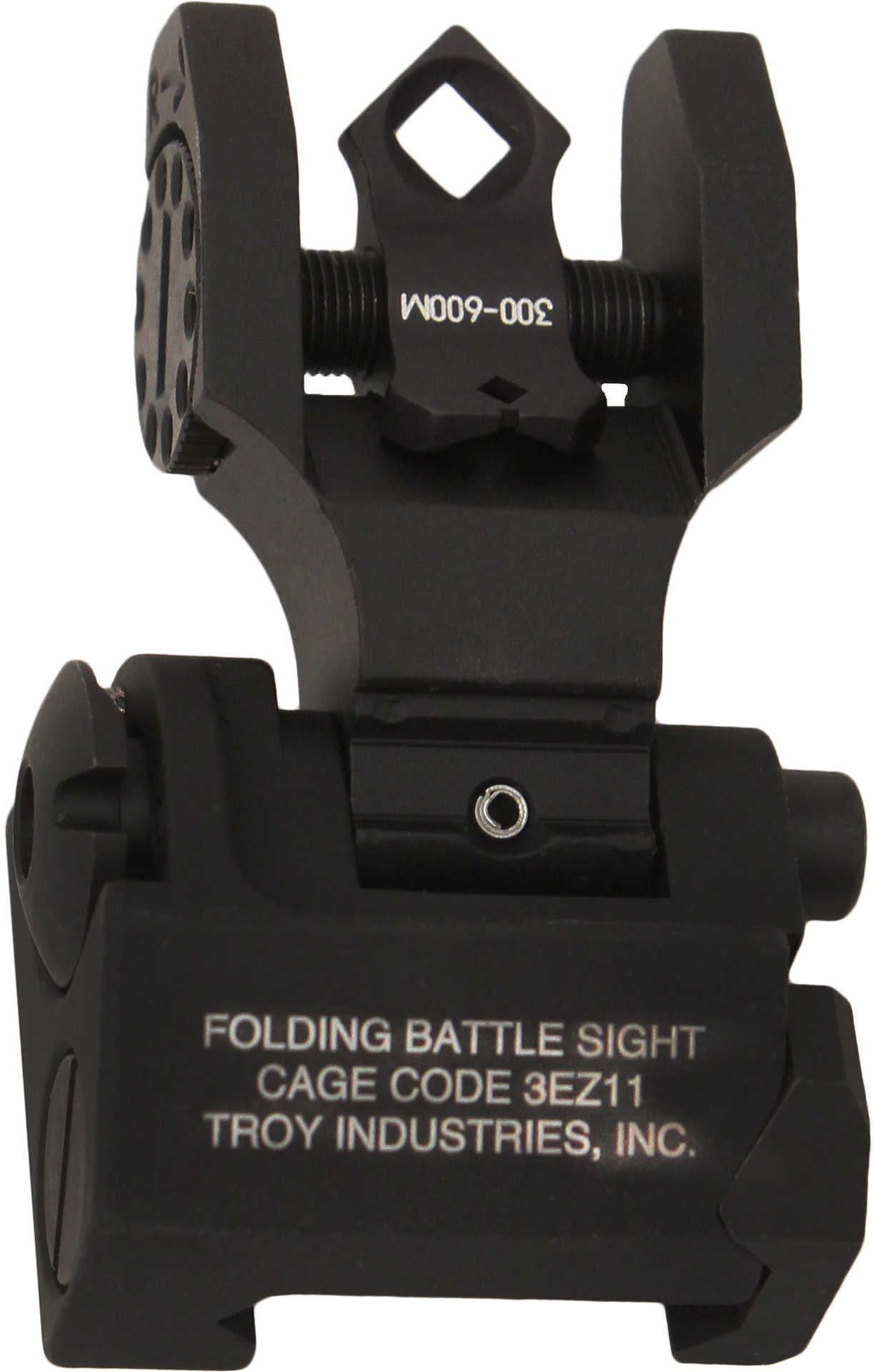 Troy BattleSight Rear Folding Sight Di-Optic Aperture Picatinny Black Finish SSIG-DOA-RFBT-00