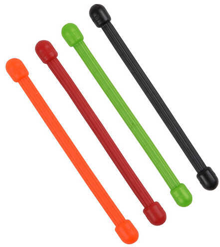 Nite Ize Gear Tie 3" Assorted Orange/Green/Red/Black (Per 4) Md: Gt3-4Pk-A1