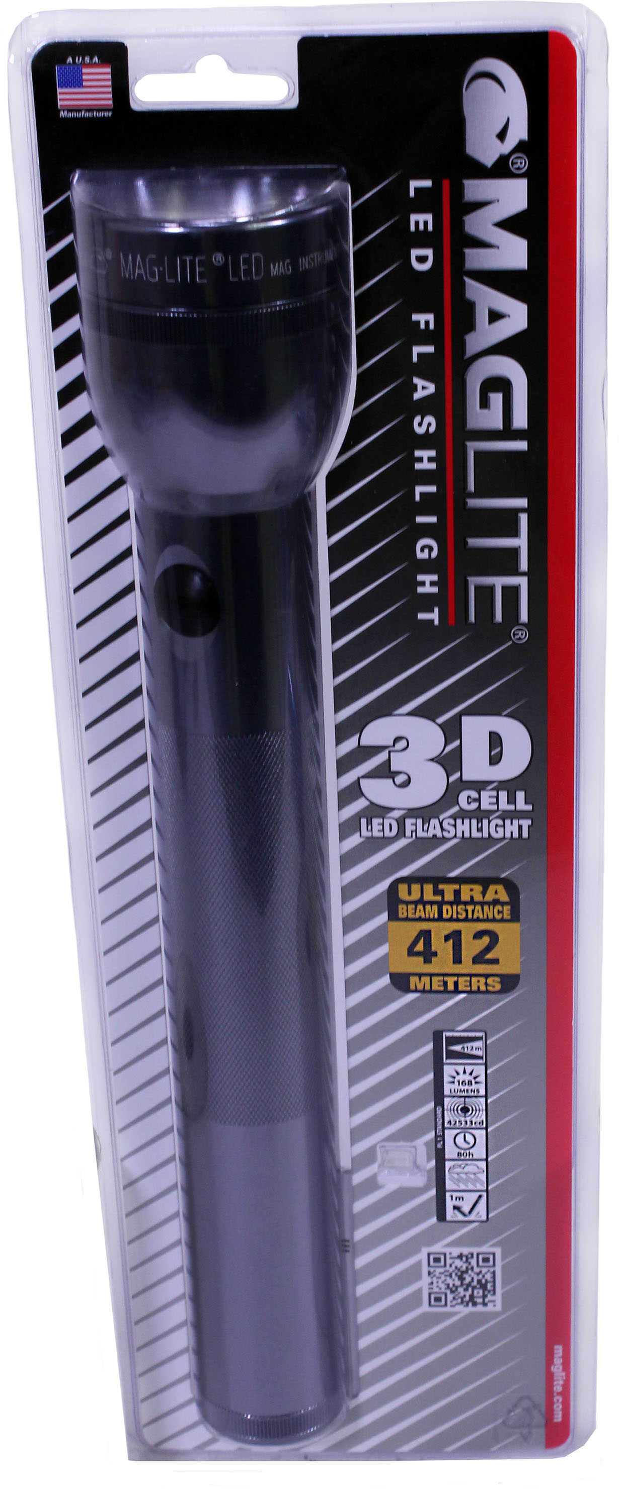 Maglite 3 Cell D LED Gray Pewter ST3D096