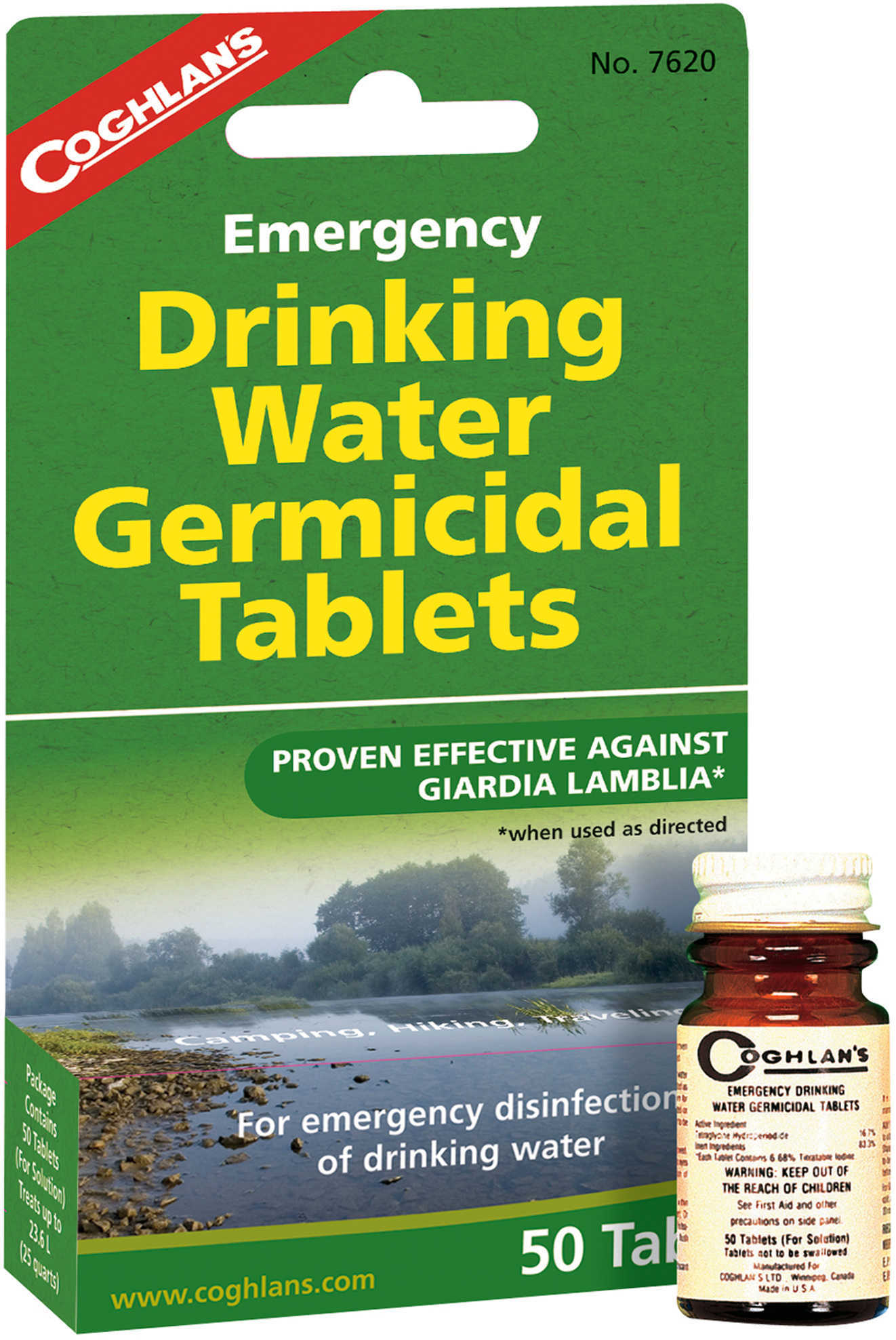 Coghlans Emergency Germicidal Drinking Water Tablets 7620