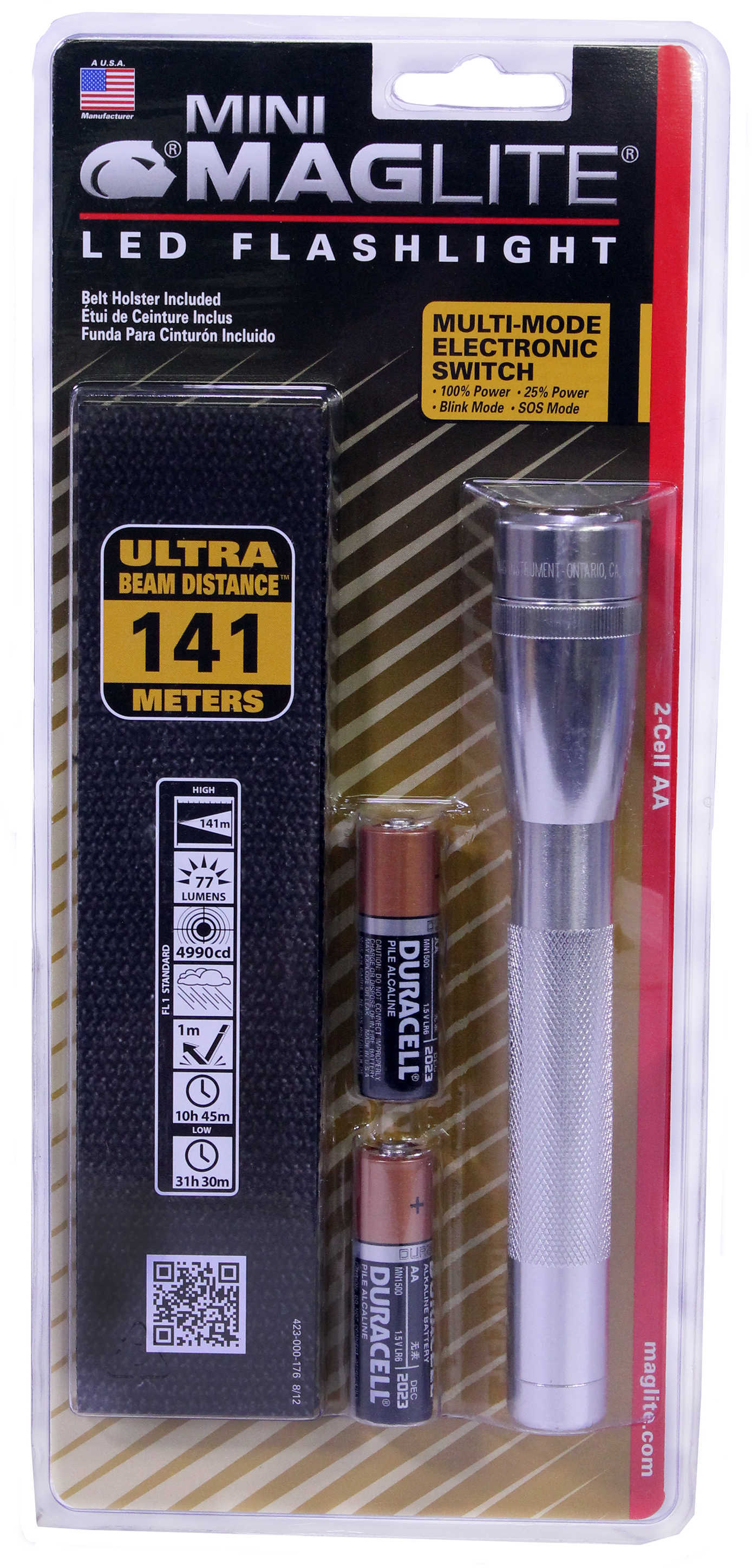Maglite 2 Cell AA LED Gray Pewter SP2209H